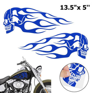 Motorcycle Sticker - SKULL