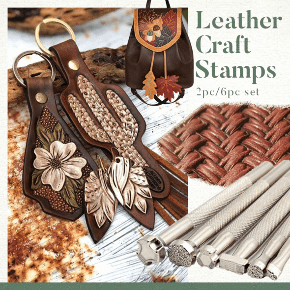 Leather Craft Stamps (2pc/6pc Set)