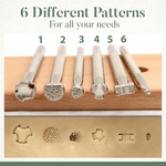 Load image into Gallery viewer, Leather Craft Stamps (2pc/6pc Set)
