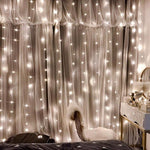 Load image into Gallery viewer, Clearance Price-21.89-Curtain Lights-9.8 x 9.8 ft Curtain of String Lights with Remote
