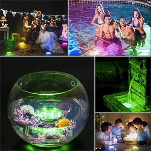 Clearance Price-15.99-Submersible LED Pool Lights Remote Control (RF)