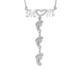 Load image into Gallery viewer, Mom Necklace With Baby Feet (With Gift Box)
