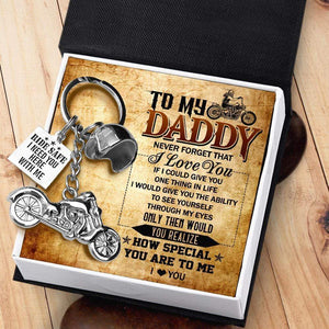 Classic Bike Keychain - To My Dad - Never Forget That I Love You - Gkt18011