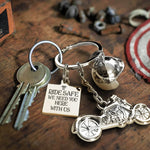 Load image into Gallery viewer, Classic Bike Keychain - To My Daddy - Ride safe always come home to us - Gkt18003
