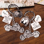 Load image into Gallery viewer, Classic Bike Keychain - To My Daddy - Ride Safe I Need You Here With Me - Gkt18001
