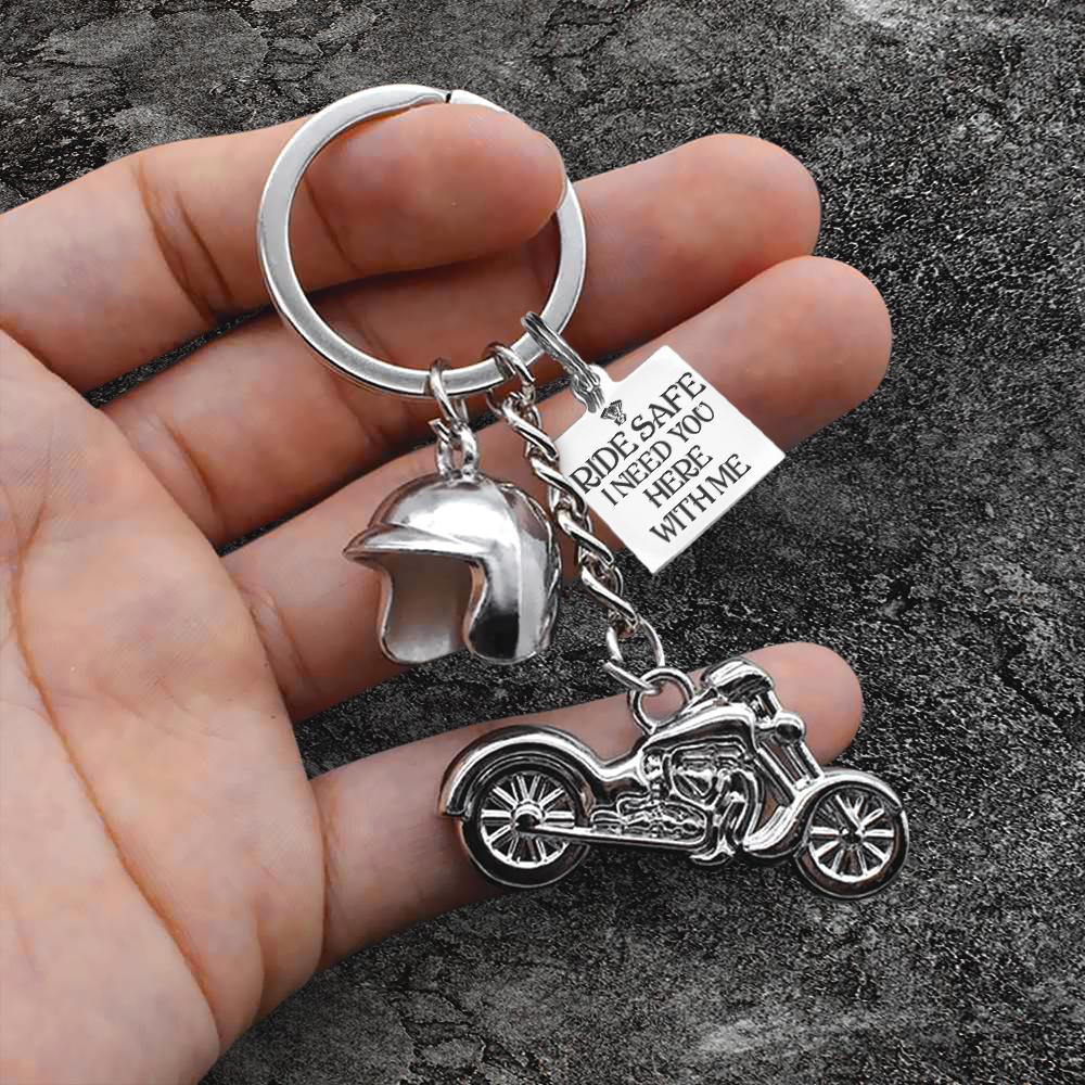 Classic Bike Keychain - To My Daddy - Ride Safe I Need You Here With Me - Gkt18001