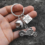 Load image into Gallery viewer, Classic Bike Keychain - To My Daddy - Ride Safe I Need You Here With Me - Gkt18001
