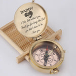 Load image into Gallery viewer, Engraved Compass - Daddy - I&#39;d Be Lost Without You - Thank you - Gpb18009
