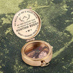 Load image into Gallery viewer, Engraved Compass - My Best Buckin&#39; Dad - I&#39;m Proud To Be Your Hunting Buddy - Gpb18002
