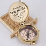 Load image into Gallery viewer, Engraved Compass - Thank You For Being The Dad You Didn&#39;t Have To Be - Gpb18010
