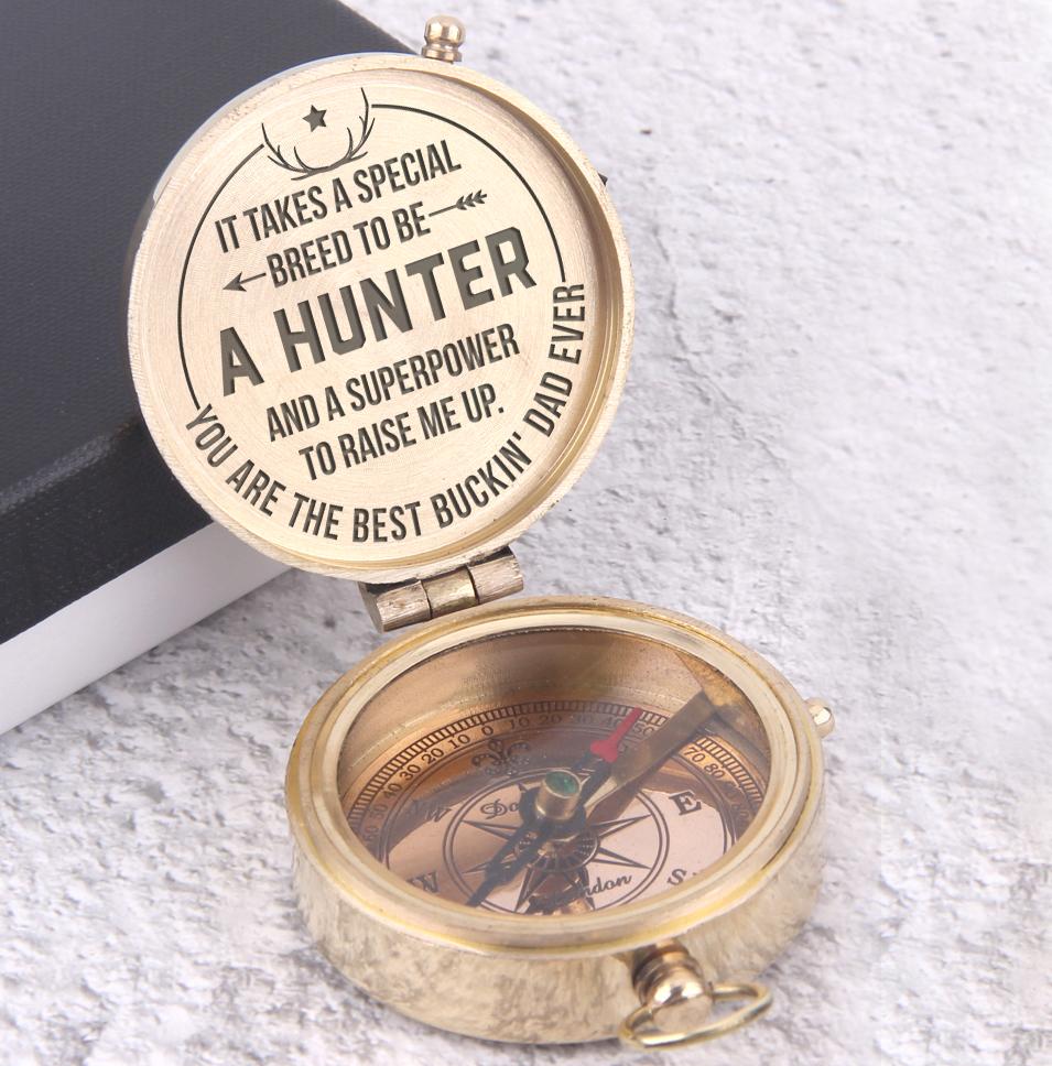 Engraved Compass - To My Dad - You Are The Best Buckin' Dad Ever - Gpb18015