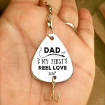 Load image into Gallery viewer, Engraved Fishing Hook - To Dad - From Daughter - My First Reel Love - Gfa18006
