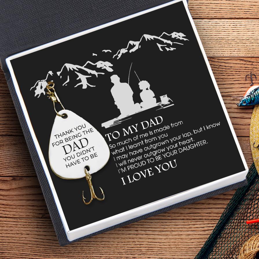 Engraved Fishing Hook - To Dad - From Daughter - Thank You For Being The Dad - Gfa18005