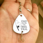 Load image into Gallery viewer, Engraved Fishing Hook - To Dad - From Daughter - You&#39;re The Reel Deal - Gfa18002
