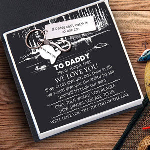 Christmas/Birthday/Father's day fishing gift for dad - Fishing Hook Keychain - To My Dad - How Special You Are To Us - Gku18009