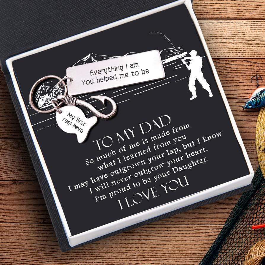 Fishing Hook Keychain - To My Dad - I'm Proud To Be Your Daughter - Gku18003