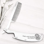 Load image into Gallery viewer, Folding Comb - Gentleman Dad - Dads With Beards Are Better - Gec18016
