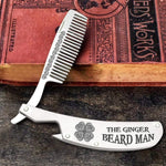 Load image into Gallery viewer, Folding Comb - Irishish - The Ginger Beard Man - Gec26013
