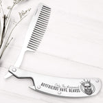 Load image into Gallery viewer, Folding Comb - My Boyfriend - Only The Awesomest Boyfriends Have Beards - Gec12006
