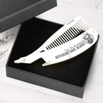 Load image into Gallery viewer, Folding Comb - My Boyfriend - Only The Awesomest Boyfriends Have Beards - Gec12006
